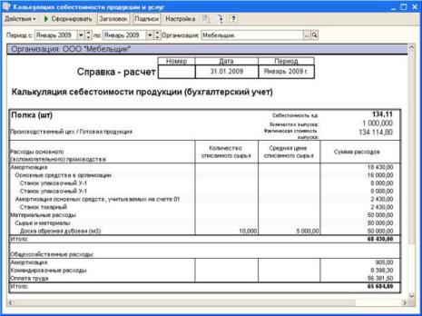 Учетная политика организаций